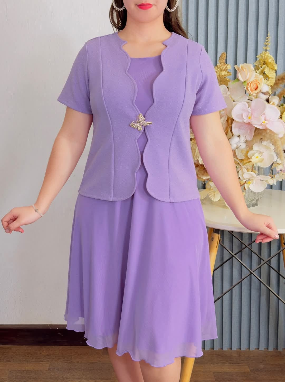 Vestidos Cortos Elegante 2 piezas C29