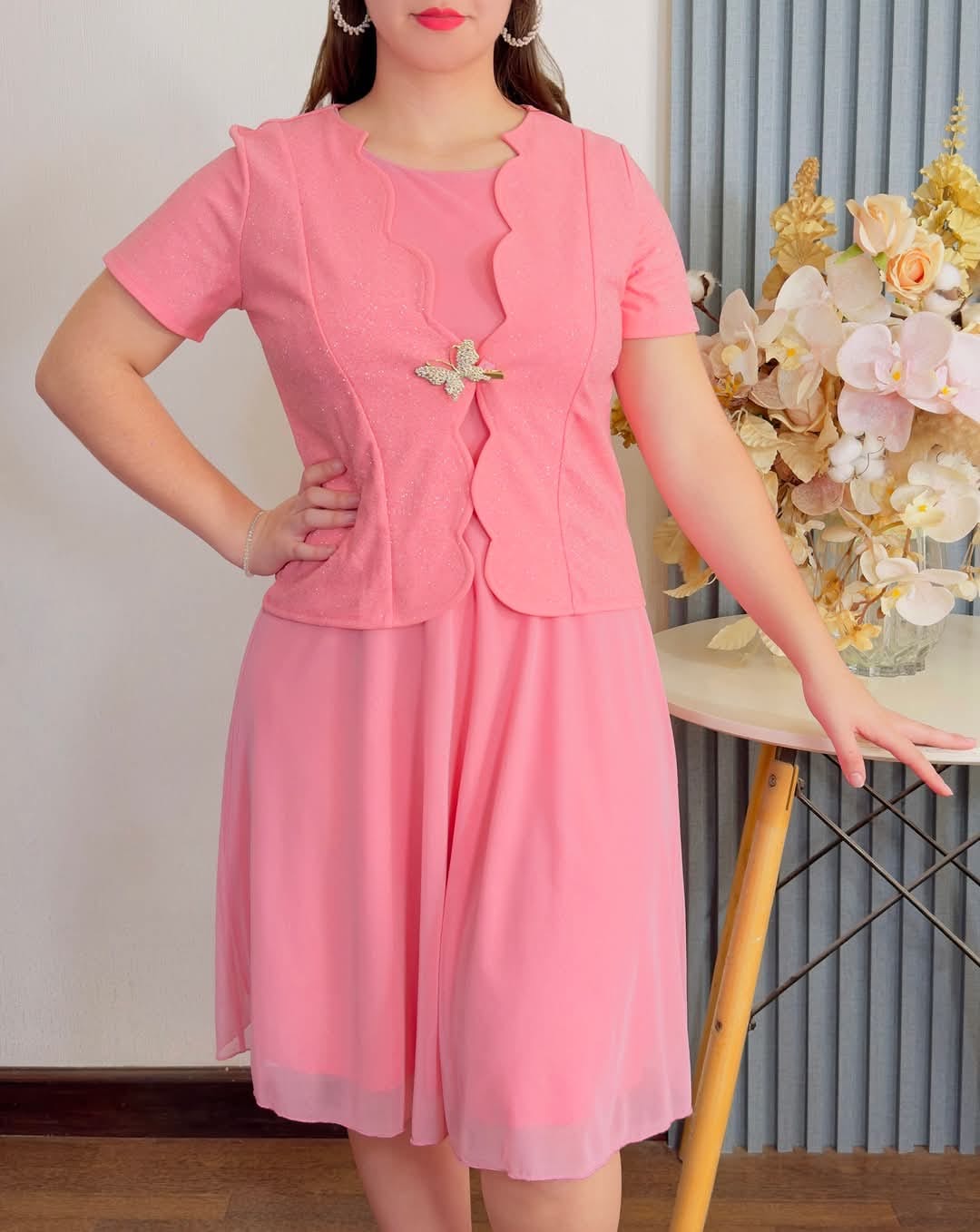 Vestidos Cortos Elegante 2 piezas C29