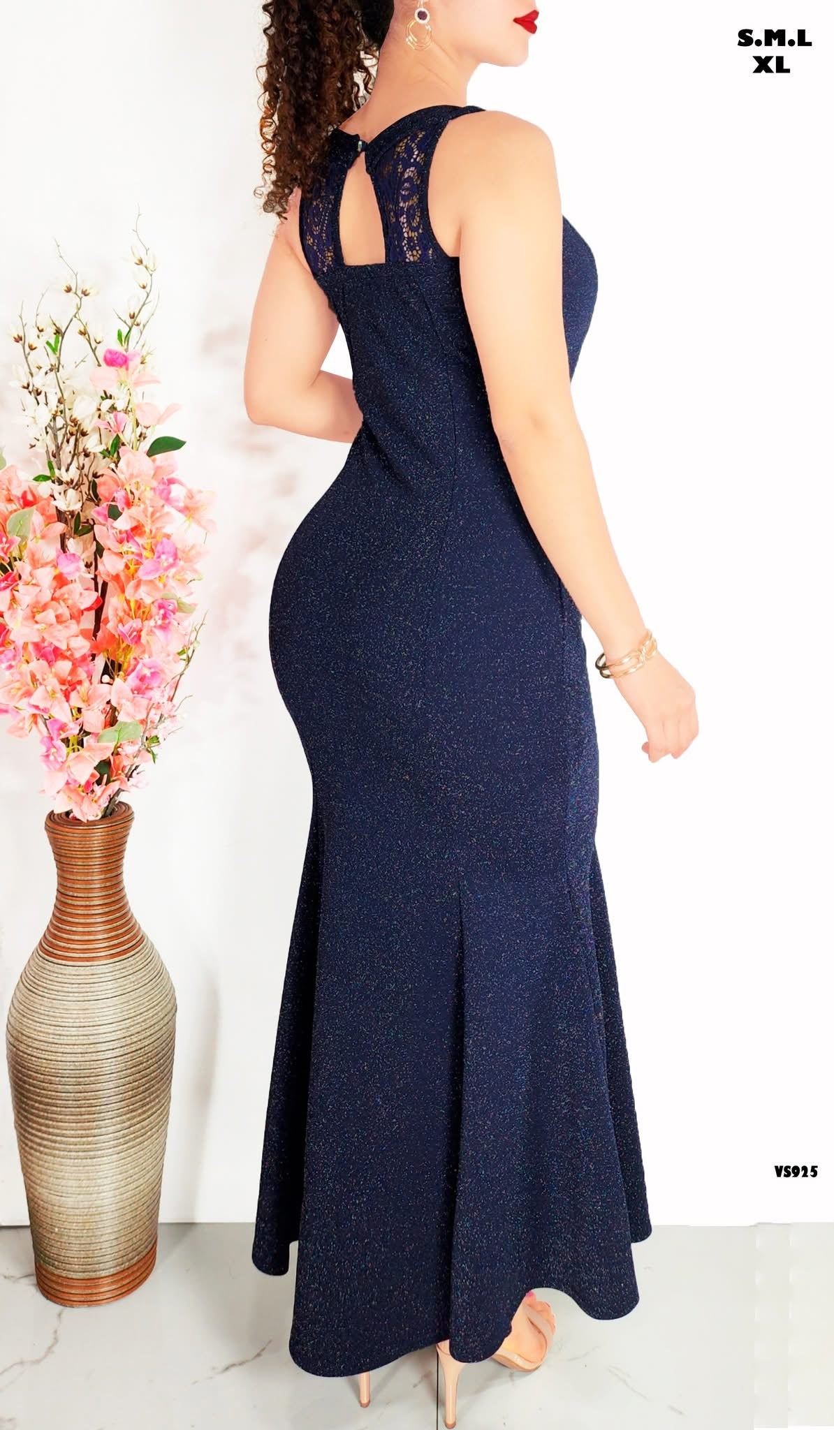 Vestido Elegante Brillante Largo Cod 25
