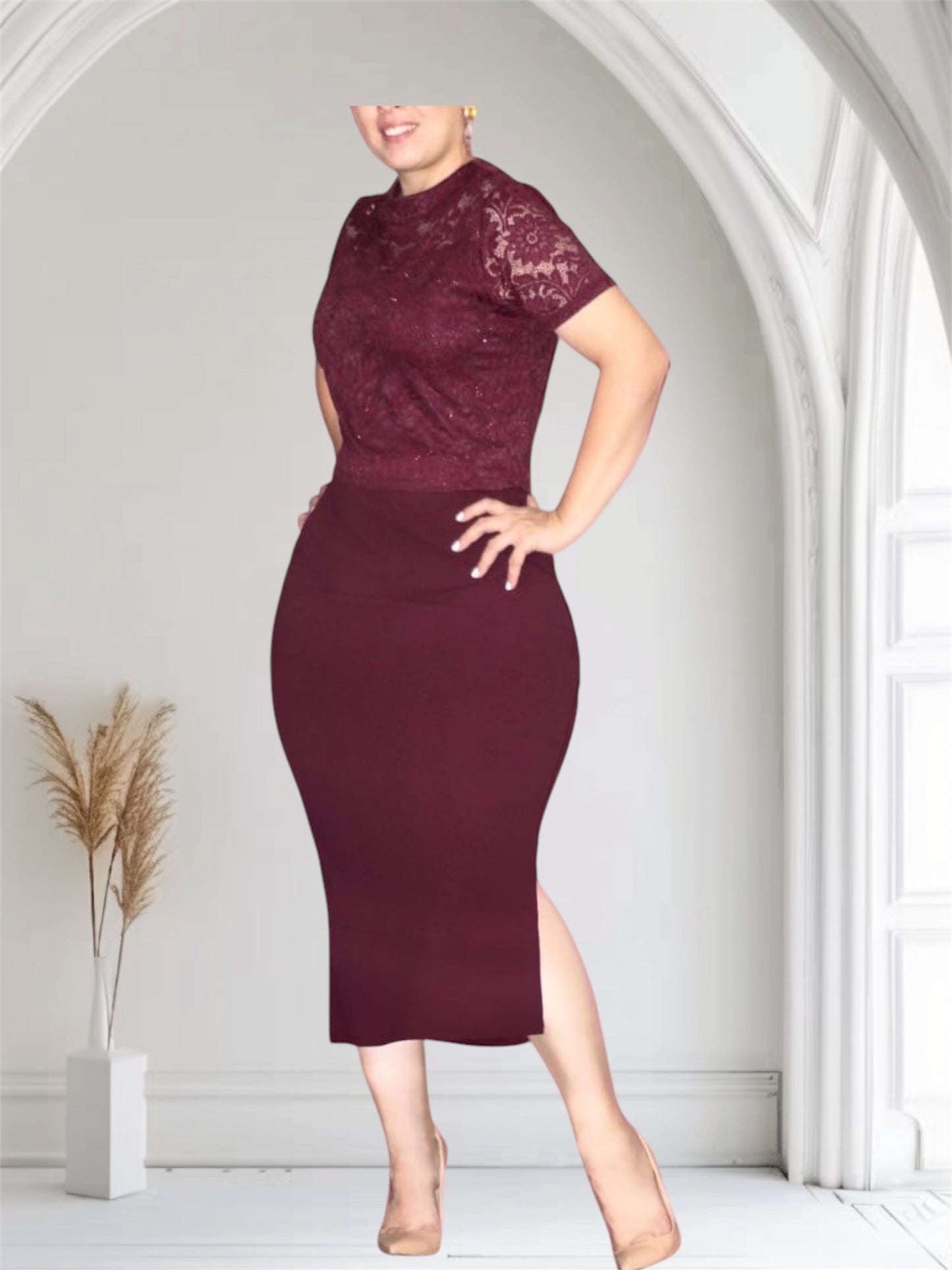 Vestido Elegante Encaje C33