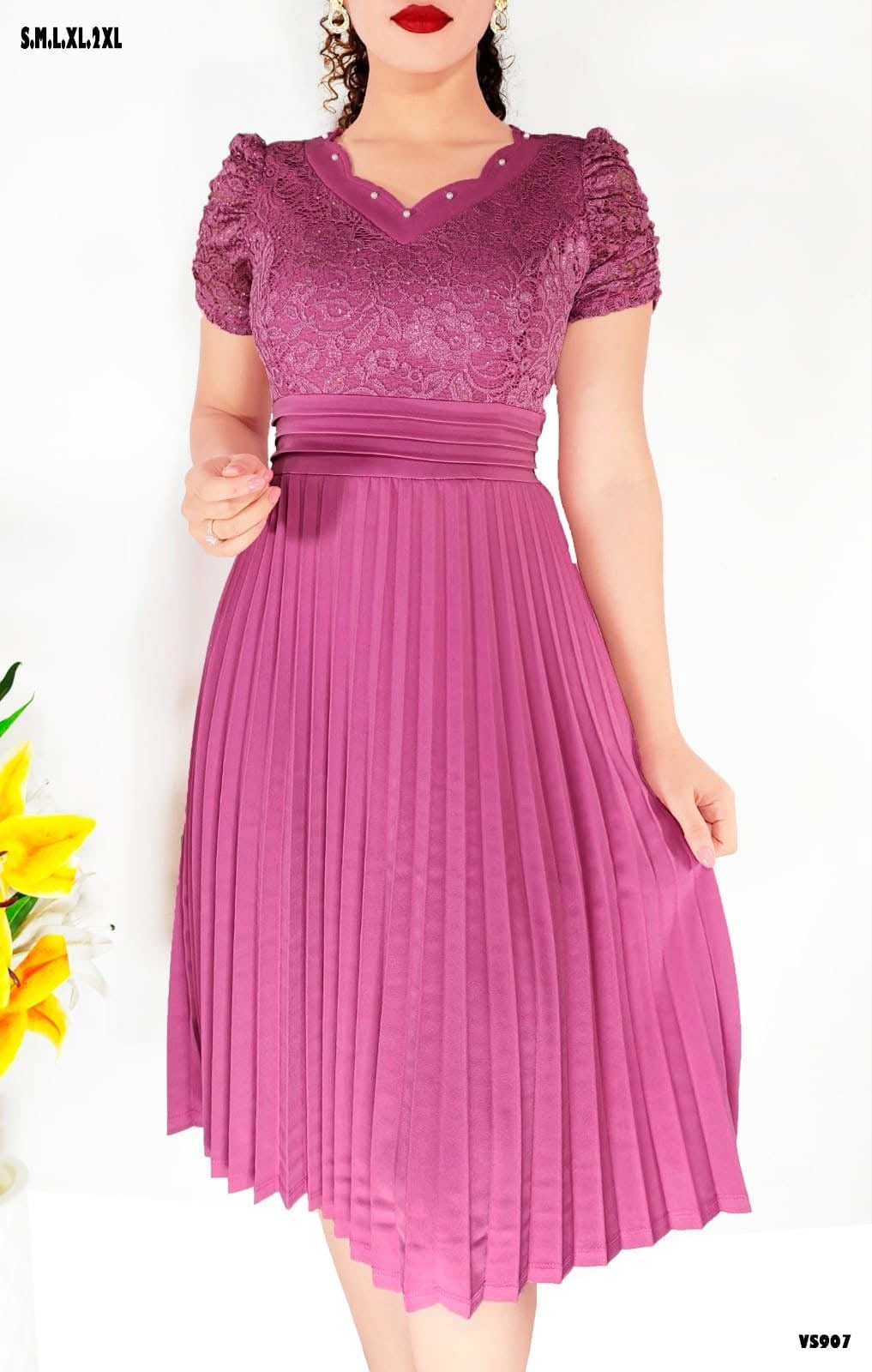 Vestido semi Largo 3/4