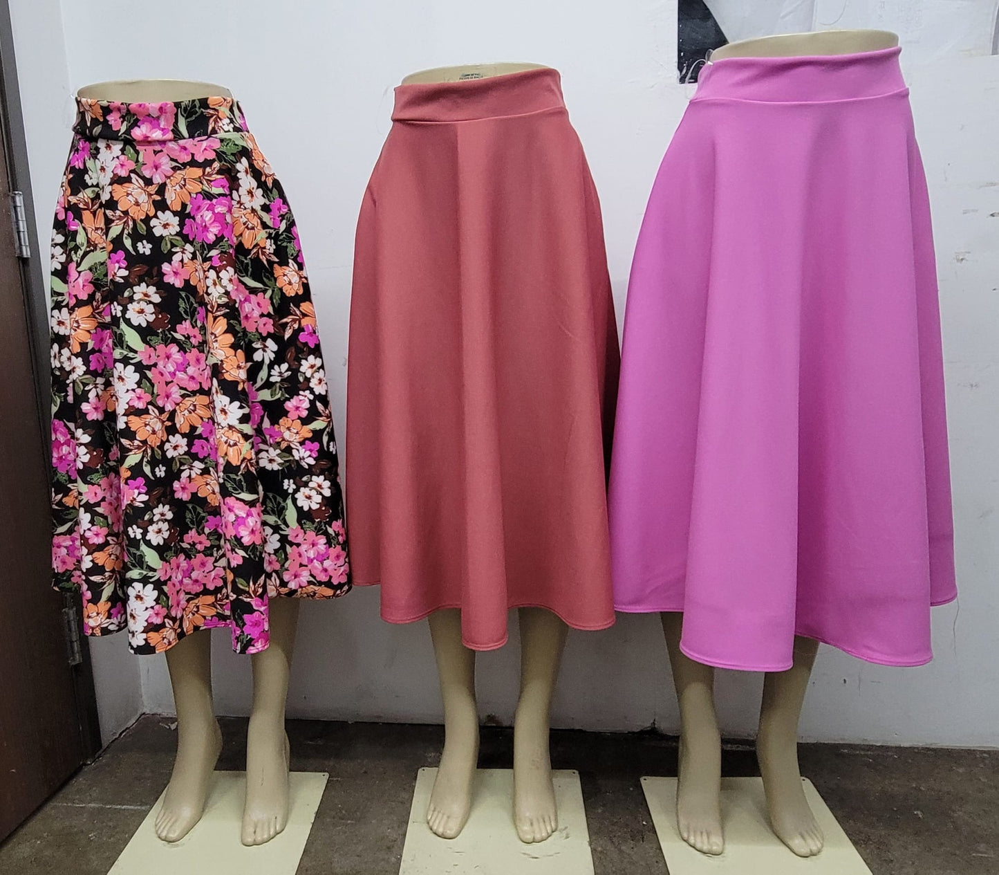 Falda SemiLarga medio circular