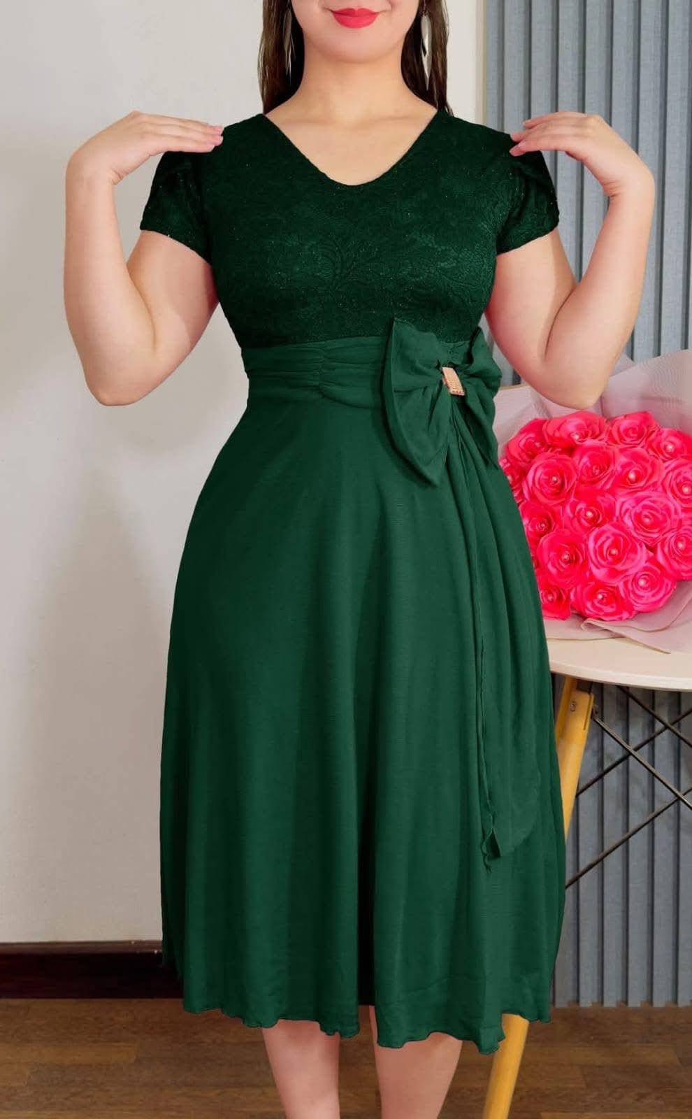 Vestido Semi Largo 3/4