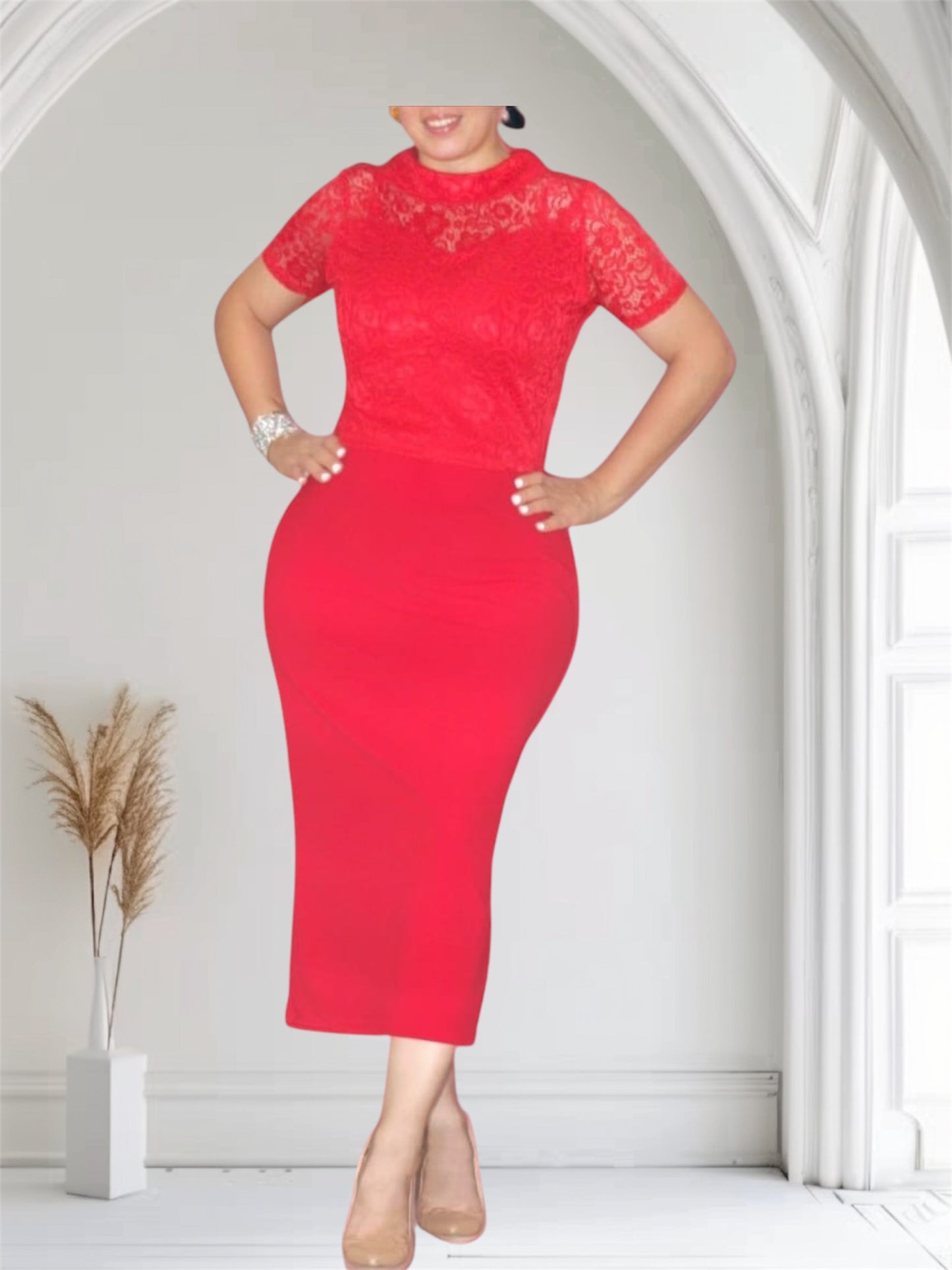 Vestido Elegante Encaje C33