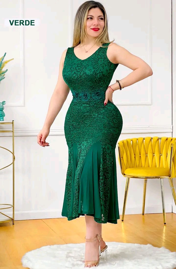 Vestido Elegante De encaje C30