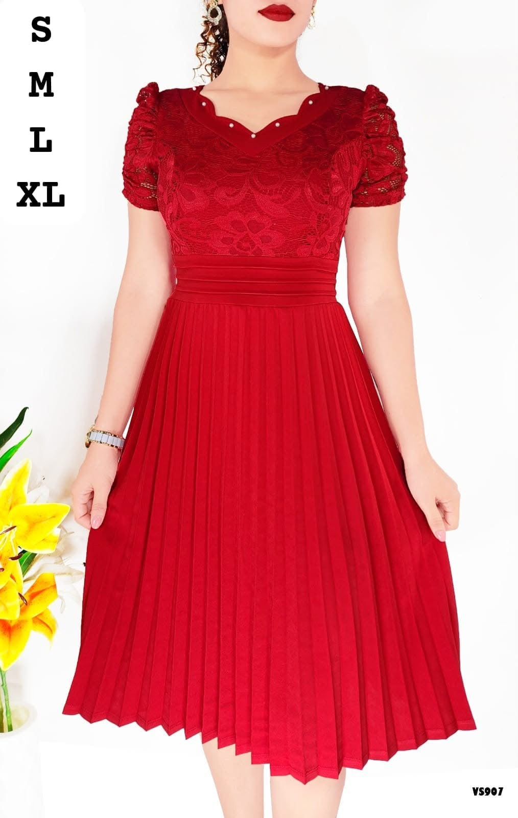 Vestido semi Largo 3/4