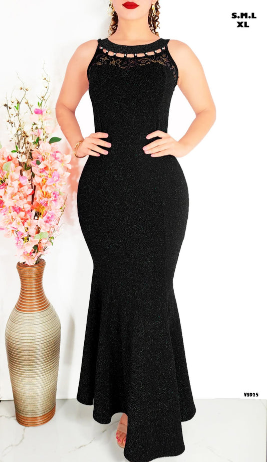 Vestido Elegante  Brillante Largo Cod 25