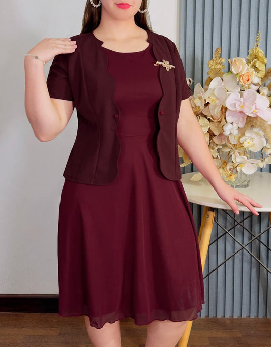 Vestidos Cortos Elegante 2 piezas C29