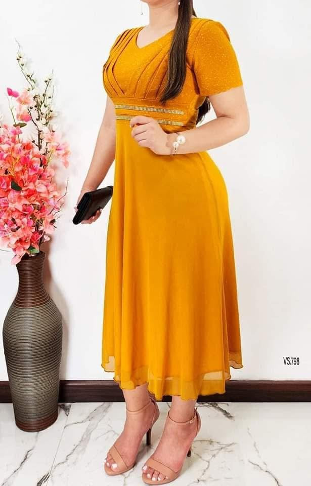 Vestido Semi largo 3/4